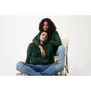 Hanorac cu gluga, Unisex, iqoniq, 2401E13752, Bumbac, Verde forest, XS