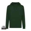Hanorac cu gluga, Unisex, iqoniq, 2401E13753, Bumbac, Verde forest, XXL