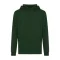 Hanorac cu gluga, casual, Unisex, iqoniq, 2410E18349, Bumbac, Verde forest, XXS