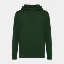 Hanorac cu gluga, casual, Unisex, iqoniq, 2410E18349, Bumbac, Verde forest, XXS