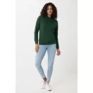 Hanorac cu gluga, casual, Unisex, iqoniq, 2410E18349, Bumbac, Verde forest, XXS
