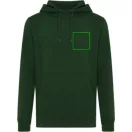 Hanorac cu gluga, casual, Unisex, iqoniq, 2410E18349, Bumbac, Verde forest, XXS