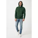 Hanorac cu gluga, casual, Unisex, iqoniq, 2410E18349, Bumbac, Verde forest, XXS