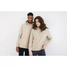 Hanorac cu gluga, casual, Unisex, iqoniq, 2410E18348, Bumbac, Crem dessert, XXS