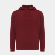   Hanorac cu gluga, casual, Unisex, iqoniq, 2410E18317, Bumbac, Rosu burgundy, L