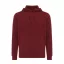 Hanorac cu gluga, casual, Unisex, iqoniq, 2410E18319, Bumbac, Rosu burgundy, S