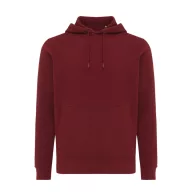   Hanorac cu gluga, casual, Unisex, iqoniq, 2410E18320, Bumbac, Rosu burgundy, XL