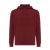 Hanorac cu gluga, casual, Unisex, iqoniq, 2410E18324, Bumbac, Rosu burgundy, XXS