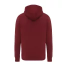 Hanorac cu gluga, casual, Unisex, iqoniq, 2410E18324, Bumbac, Rosu burgundy, XXS