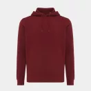 Hanorac cu gluga, casual, Unisex, iqoniq, 2410E18323, Bumbac, Rosu burgundy, 3XL