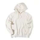 Hanorac cu gluga, Unisex, iqoniq, 2401E13757, Bumbac, Crem naturraw, L
