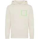 Hanorac cu gluga, casual, Unisex, iqoniq, 2410E18383, Bumbac, Crem natur, XXS