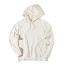Hanorac cu gluga, casual, Unisex, iqoniq, 2410E18383, Bumbac, Crem natur, XXS