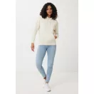 Hanorac cu gluga, casual, Unisex, iqoniq, 2410E18383, Bumbac, Crem natur, XXS