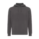 Hanorac cu gluga, casual, Unisex, iqoniq, 2410E18308, Bumbac, Gri anthracite, L