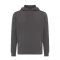 Hanorac cu gluga, casual, Unisex, iqoniq, 2410E18311, Bumbac, Gri anthracite, XL