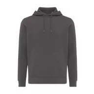   Hanorac cu gluga, casual, Unisex, iqoniq, 2410E18311, Bumbac, Gri anthracite, XL