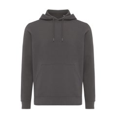   Hanorac cu gluga, casual, Unisex, iqoniq, 2410E18315, Bumbac, Gri anthracite, XXS