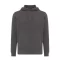 Hanorac cu gluga, casual, Unisex, iqoniq, 2410E18315, Bumbac, Gri anthracite, XXS