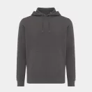 Hanorac cu gluga, casual, Unisex, iqoniq, 2410E18315, Bumbac, Gri anthracite, XXS
