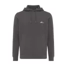 Hanorac cu gluga, casual, Unisex, iqoniq, 2410E18315, Bumbac, Gri anthracite, XXS