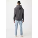 Hanorac cu gluga, casual, Unisex, iqoniq, 2410E18315, Bumbac, Gri anthracite, XXS