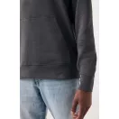 Hanorac cu gluga, casual, Unisex, iqoniq, 2410E18315, Bumbac, Gri anthracite, XXS