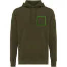 Hanorac cu gluga, casual, Unisex, iqoniq, 2410E18373, Bumbac, Kaki, XXS