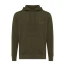 Hanorac cu gluga, casual, Unisex, iqoniq, 2410E18373, Bumbac, Kaki, XXS