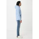 Hanorac cu gluga, Unisex, iqoniq, 2401E13764, Bumbac, Albastru sky, L