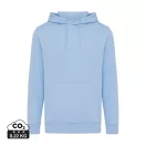 Hanorac cu gluga, Unisex, iqoniq, 2401E13765, Bumbac, Albastru sky, M