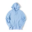 Hanorac cu gluga, Unisex, iqoniq, 2401E13767, Bumbac, Albastru sky, XL