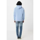 Hanorac cu gluga, Unisex, iqoniq, 2401E13767, Bumbac, Albastru sky, XL