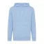 Hanorac cu gluga, Unisex, iqoniq, 2401E13768, Bumbac, Albastru sky, XS