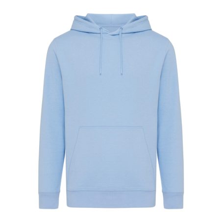 Hanorac cu gluga, Unisex, iqoniq, 2401E13770, Bumbac, Albastru sky, 3XL