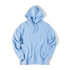 Hanorac cu gluga, Unisex, iqoniq, 2401E13770, Bumbac, Albastru sky, 3XL