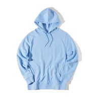   Hanorac cu gluga, Unisex, iqoniq, 2401E13770, Bumbac, Albastru sky, 3XL