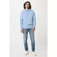   Hanorac cu gluga, Unisex, iqoniq, 2401E13770, Bumbac, Albastru sky, 3XL