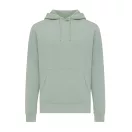 Hanorac cu gluga, casual, Unisex, iqoniq, 2410E18350, Bumbac, Verde ice, L