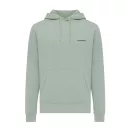 Hanorac cu gluga, casual, Unisex, iqoniq, 2410E18353, Bumbac, Verde ice, XL