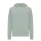 Hanorac cu gluga, casual, Unisex, iqoniq, 2410E18357, Bumbac, Verde ice, XXS