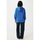 Hanorac cu gluga, Unisex, 2502E10122, iqoniq, Bumbac, Albastru royal, L