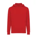 Hanorac cu gluga, casual, Unisex, iqoniq, 2410E18387, Bumbac, Rosu, S