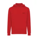 Hanorac cu gluga, casual, Unisex, iqoniq, 2410E18388, Bumbac, Rosu, XL