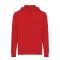 Hanorac cu gluga, casual, Unisex, iqoniq, 2410E18392, Bumbac, Rosu, XXS