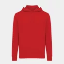 Hanorac cu gluga, casual, Unisex, iqoniq, 2410E18392, Bumbac, Rosu, XXS