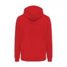 Hanorac cu gluga, casual, Unisex, iqoniq, 2410E18392, Bumbac, Rosu, XXS