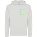 Hanorac cu gluga, casual, Unisex, iqoniq, 2410E18382, Bumbac, Gri light, XXS