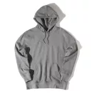 Hanorac cu gluga, casual, Unisex, iqoniq, 2410E18374, Bumbac, Gri light anthracite, L