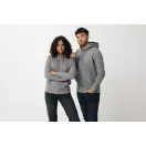 Hanorac cu gluga, casual, Unisex, iqoniq, 2410E18377, Bumbac, Gri light anthracite, XL
